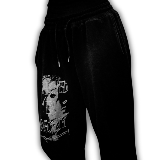 FRACTURED MINDS - CUFFED JOGGERS [BLACK]