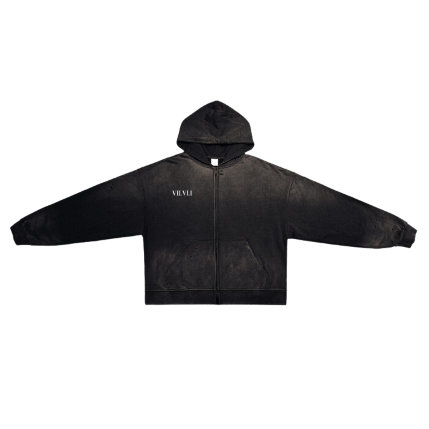 WARM WINTER - HEAVYWEIGHT ZIP HOODIE [APOCALYPTIC BLACK & BROWN]