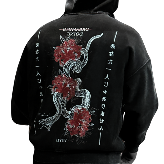 NEMESIS - ZIP HOODIE [GRADIENT BLACK]